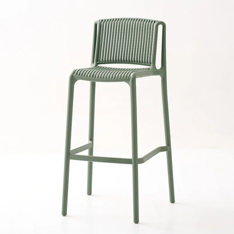 Commercial Kitchen Interior Design - Plastic Accent Kitchen Bar Chairs Modern