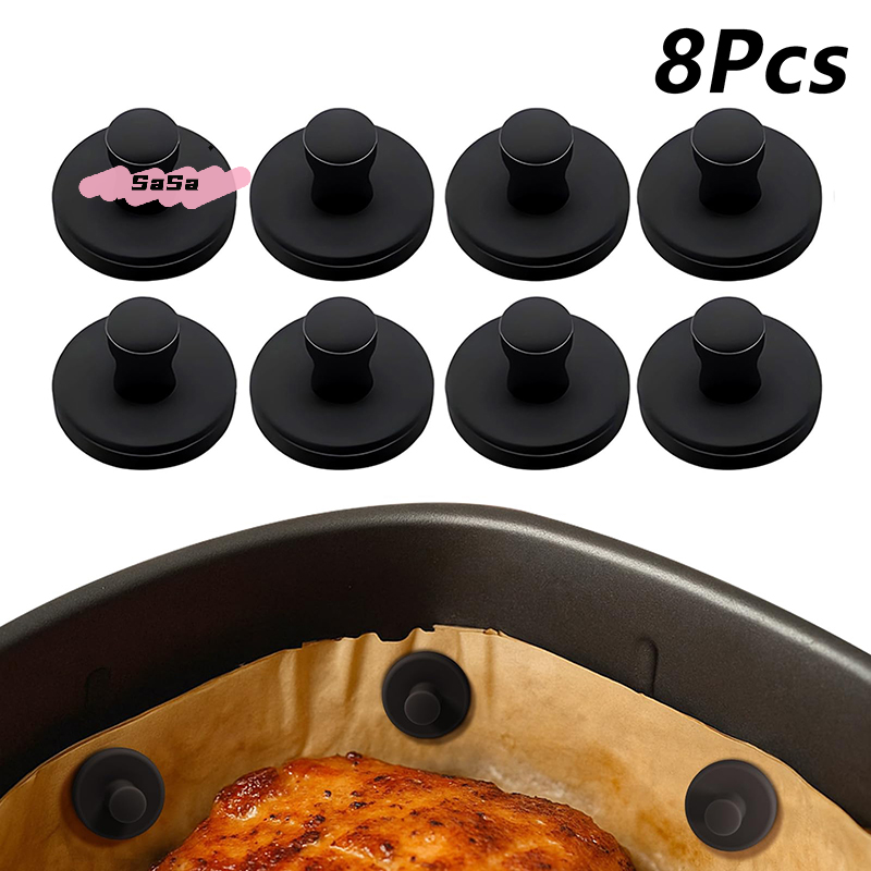 Commercial Kitchen Utensil Holder - 8Pcs Reusable Air Fryer Magnetic Silicone