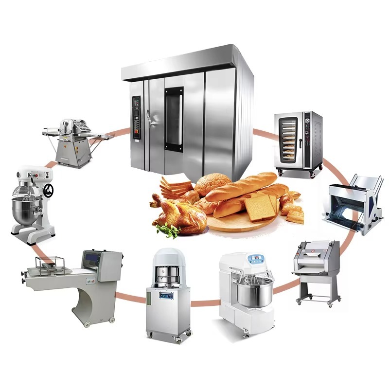 Rotary Bakery Oven - Full Set Industrial Pastry Commercial Bakery