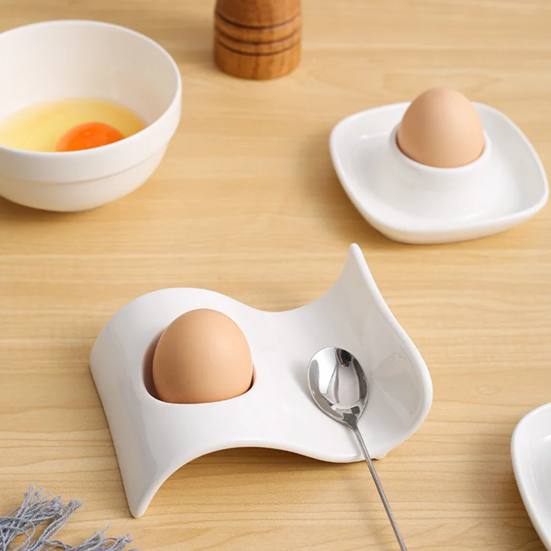 Commercial Kitchen Utensil Holder - Creative Anti-Scald Egg Holder, Ceramic Egg