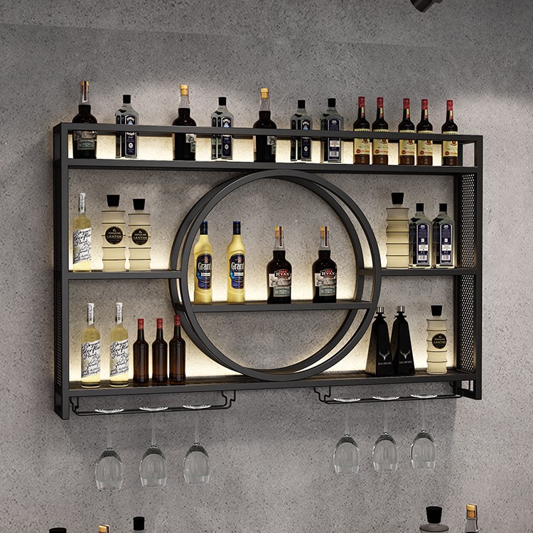 Wall Shelf Commercial Kitchen - Wall Mounted Wine Rack Hanging Wine