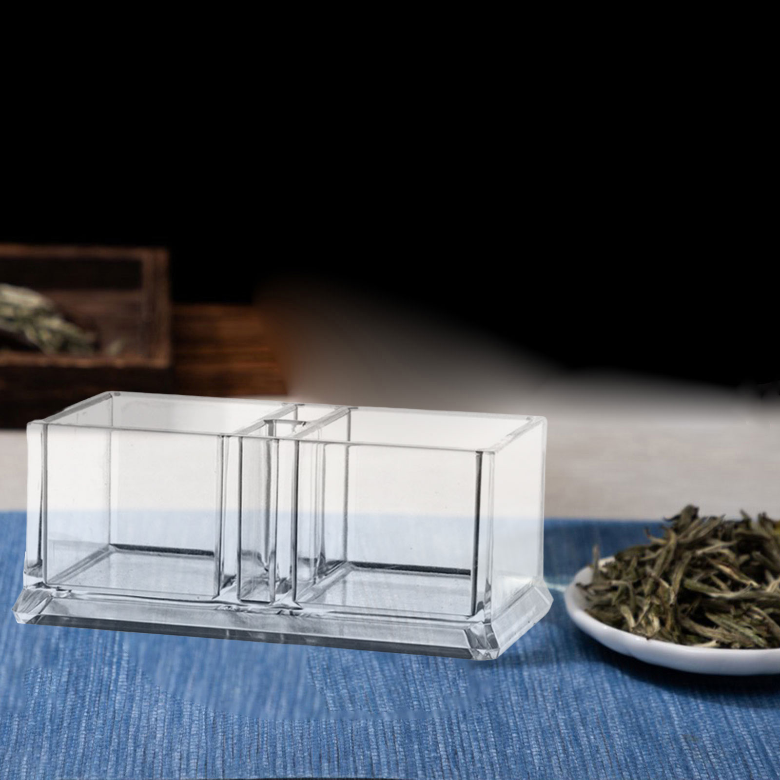Commercial Kitchen Utensil Holder - Acrylic Sugar Packet Holder Tissue Tea