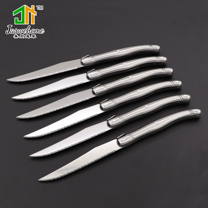 Commercial Kitchen Knives - Jaswehome 6pcs Steak knives Serrated Edge
