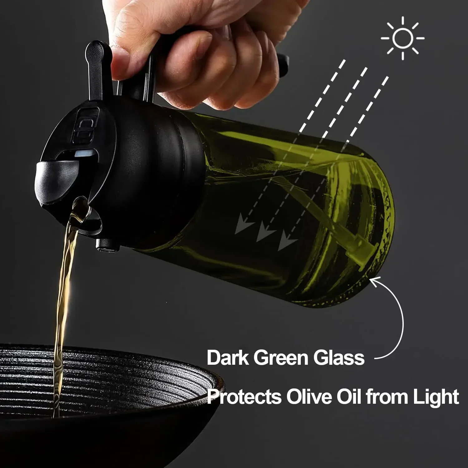 2in1 Black Glass Olive Oil Spr - Commercial Kitchen Sprayer avis et prix
