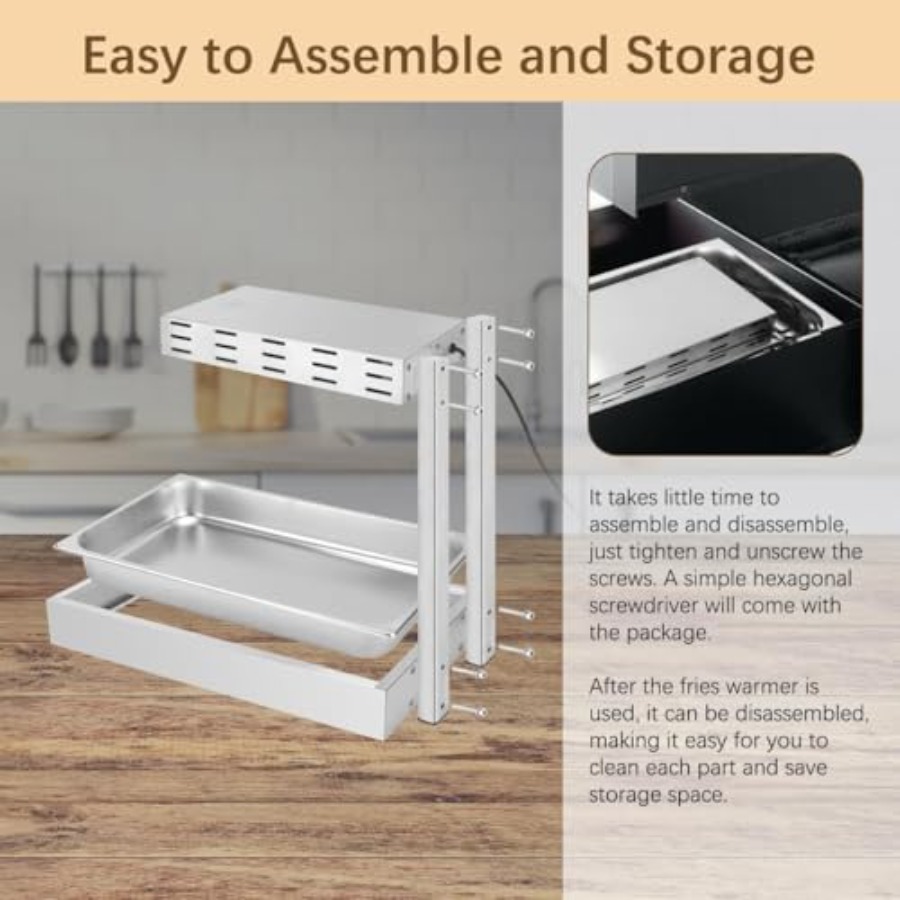 French Fry Warmer for Commerci - Commercial Kitchen Warmer avis et prix