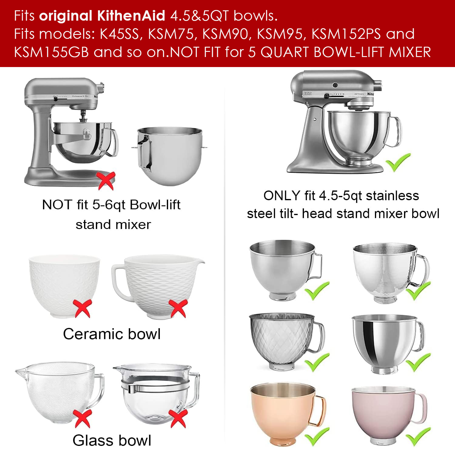1pcs/2pcs Mixers Bowl Covers f - Commercial Kitchenaid avis et prix