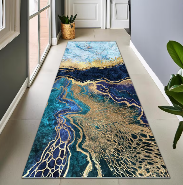 Black and Gold Marble Runner R - Commercial Kitchen Tile Flooring avis et prix