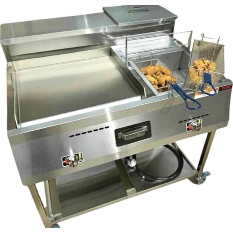 Outdoor Propane Deep Fryer and - Electric Griddle Flat Top avis et prix