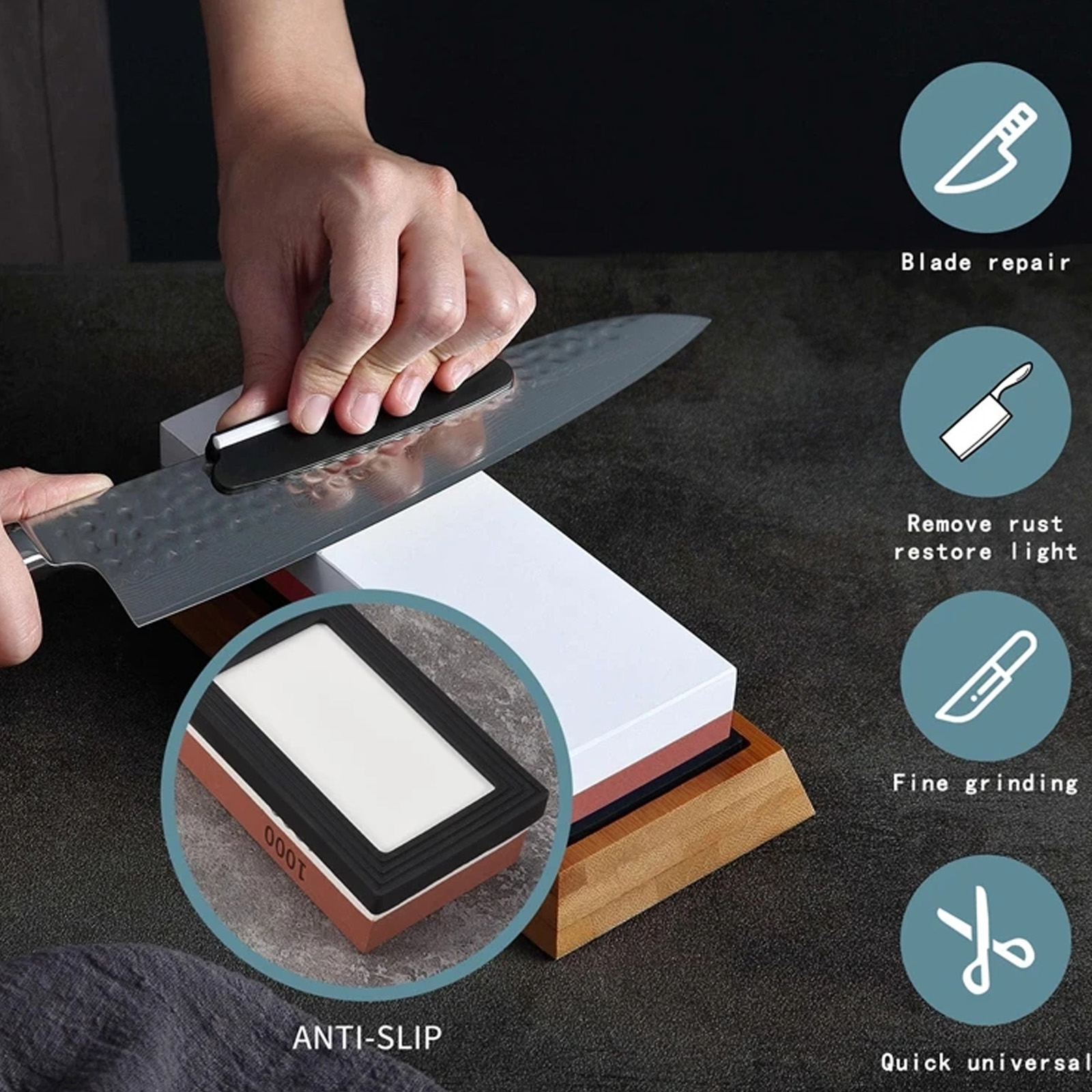 Whetstone Sharpening Stones Pr - Commercial Kitchen Knives avis et prix