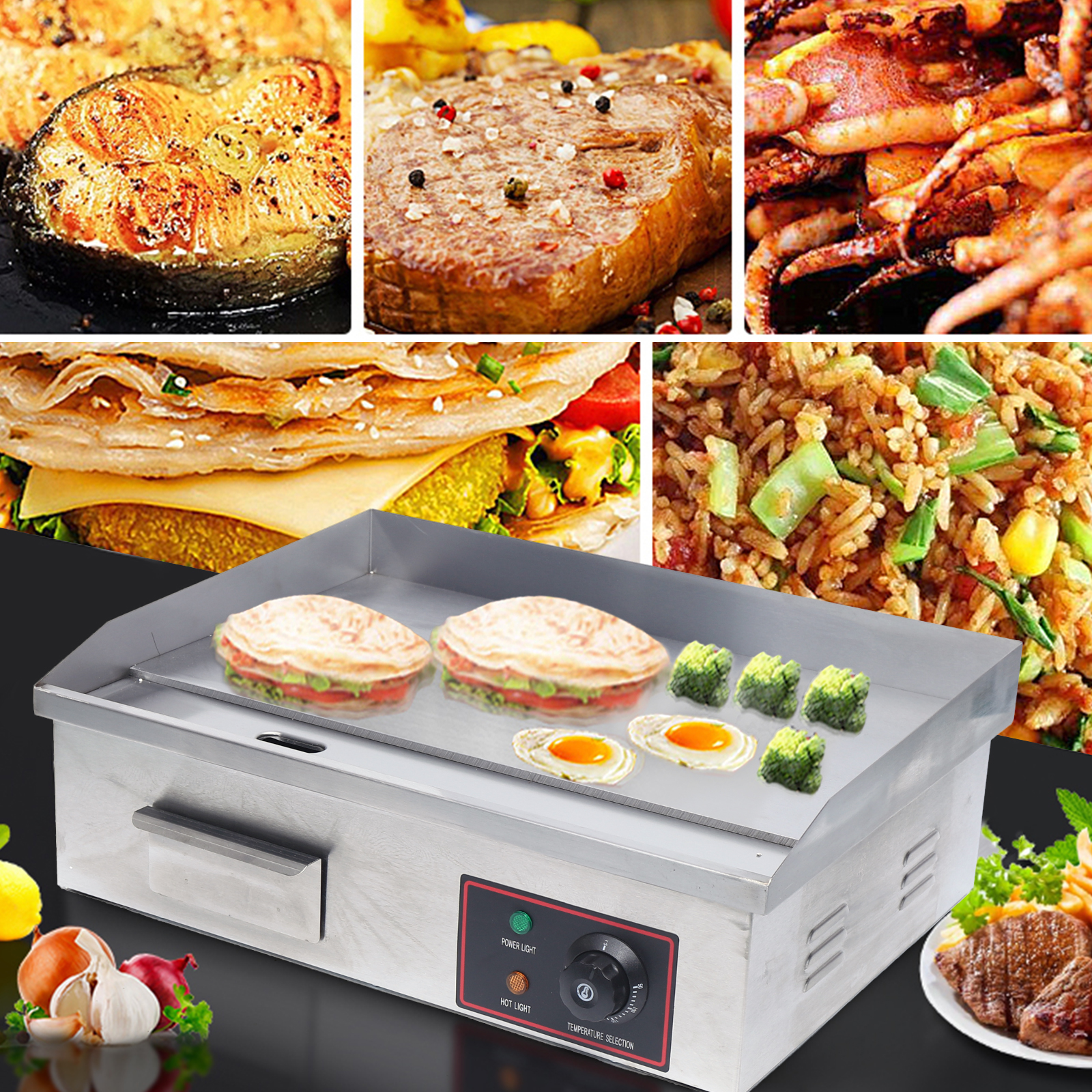 Flat Top Grill 22'' Commercial - Electric Griddle Flat Top avis et prix