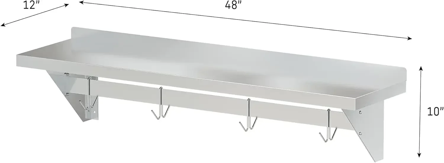（XMSJ-Hot）Commercial Wall Moun - Wall Shelf Commercial Kitchen avis et prix