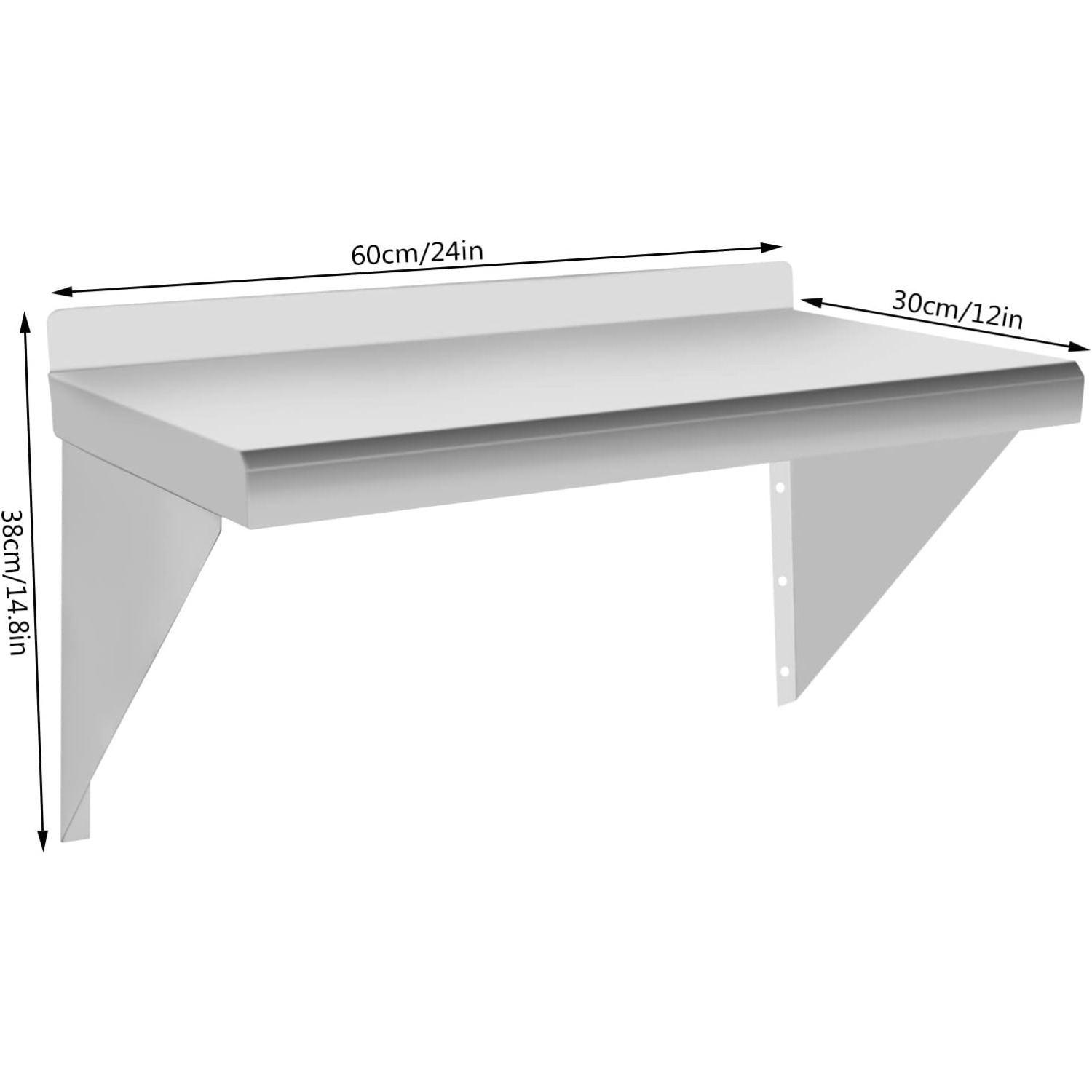 Cncest Stainless Steel Shelf 1 - Wall Shelf Commercial Kitchen avis et prix