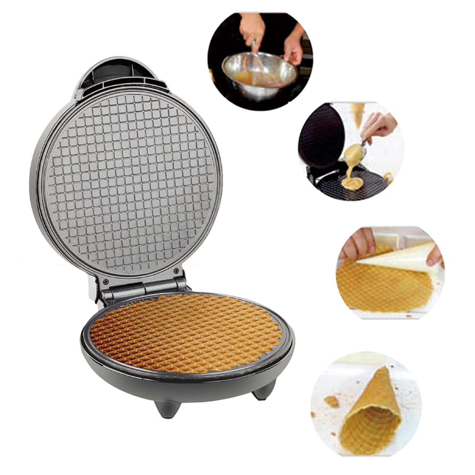 1200W Waffle Maker Nonstick Ba - Rotary Bakery Oven avis et prix