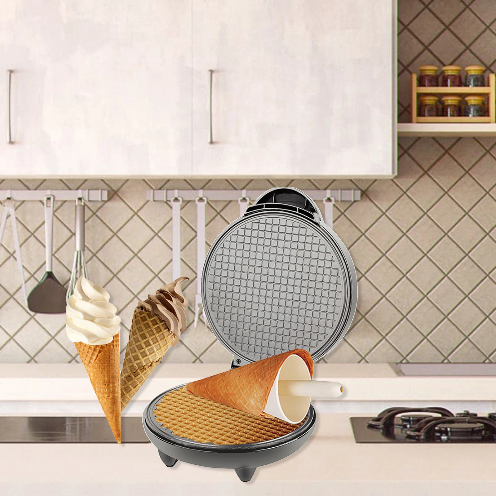 1200W Waffle Maker Nonstick Ba - Rotary Bakery Oven avis et prix