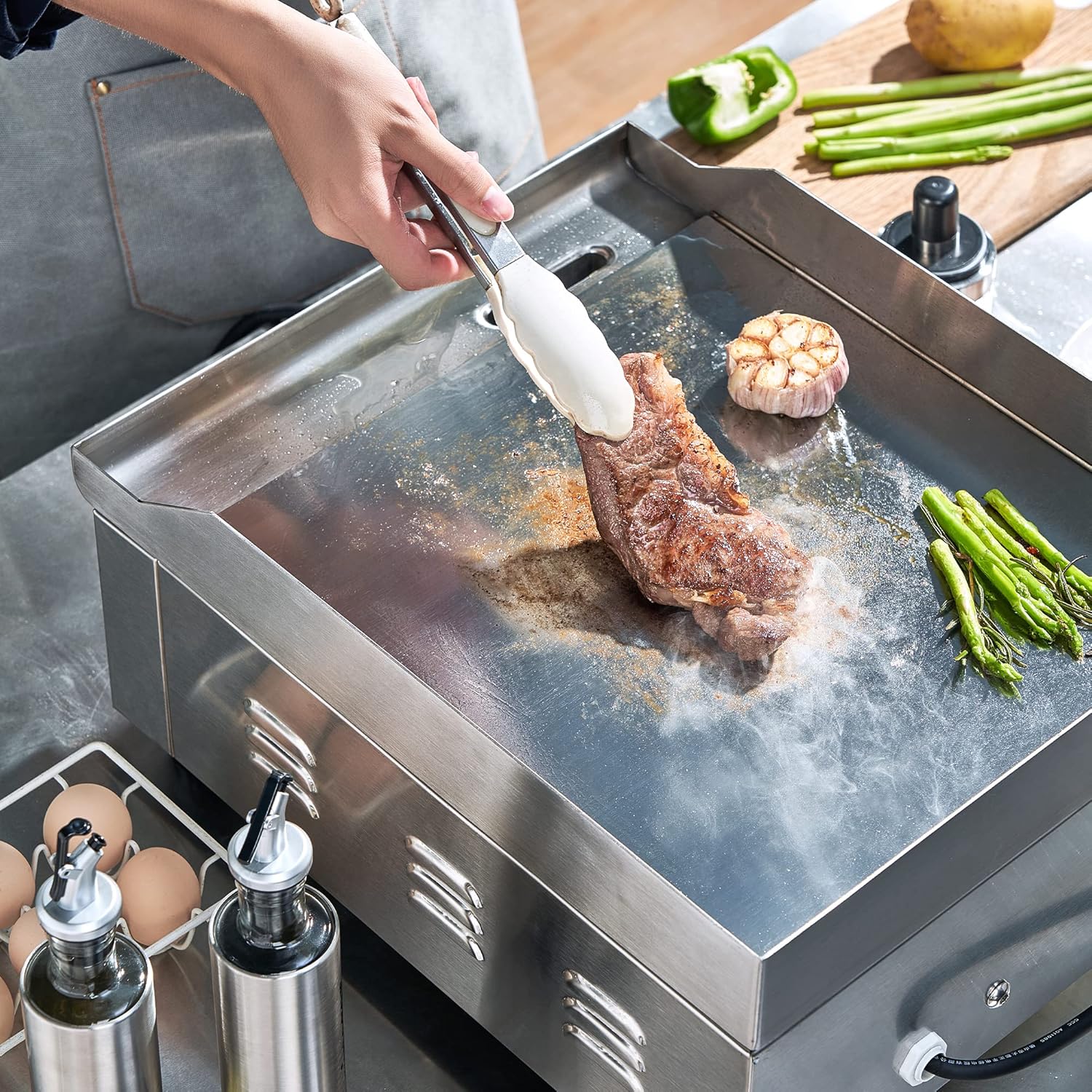 14 Inch Electric Griddle 120V  - Electric Griddle Flat Top avis et prix