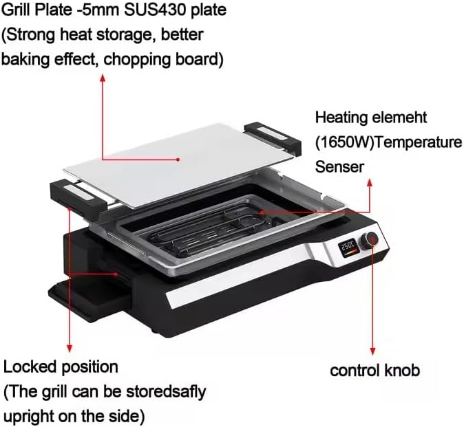Electric Griddle 536°F Max Tem - Electric Griddle Flat Top avis et prix
