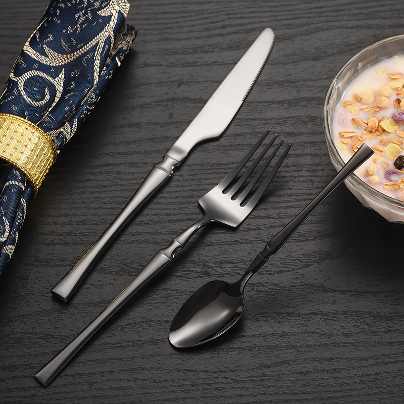 40/60-piece black stainless st - Commercial Kitchen Knives avis et prix