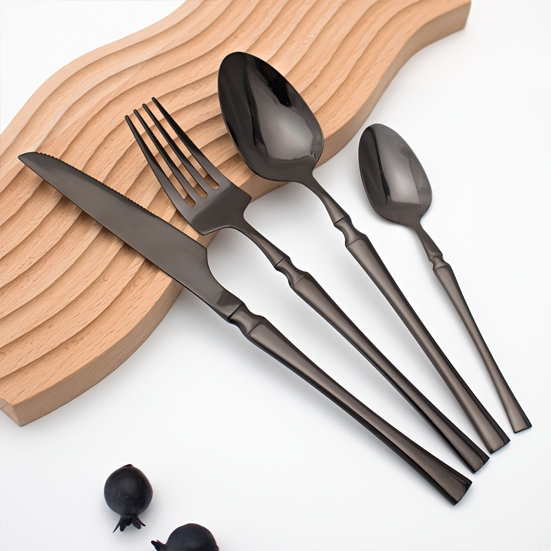 40/60-piece black stainless st - Commercial Kitchen Knives avis et prix