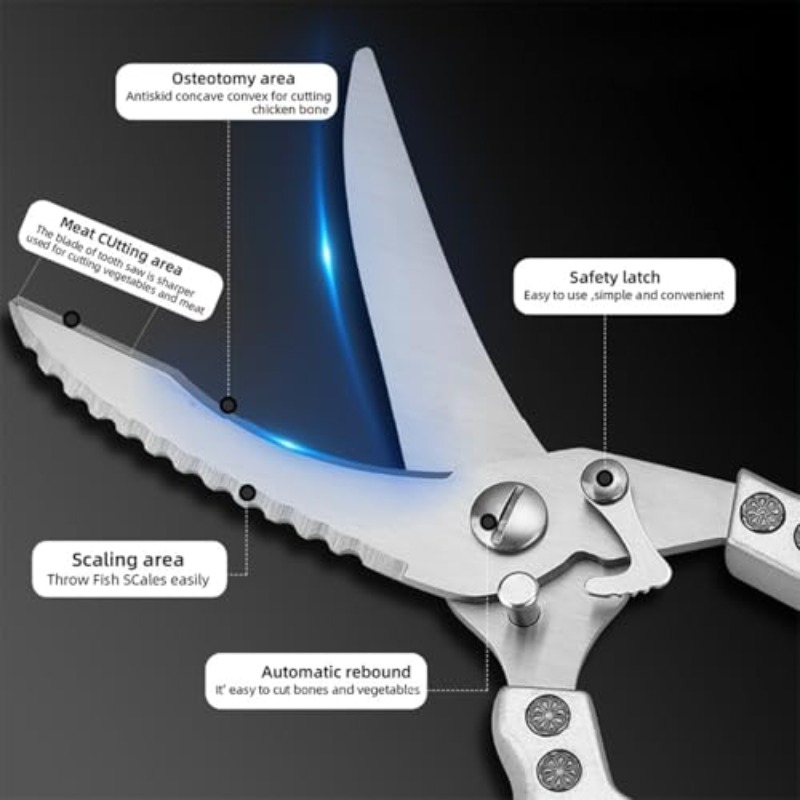 1pc Stainless Steel Kitchen Sc - Commercial Kitchen Knives avis et prix