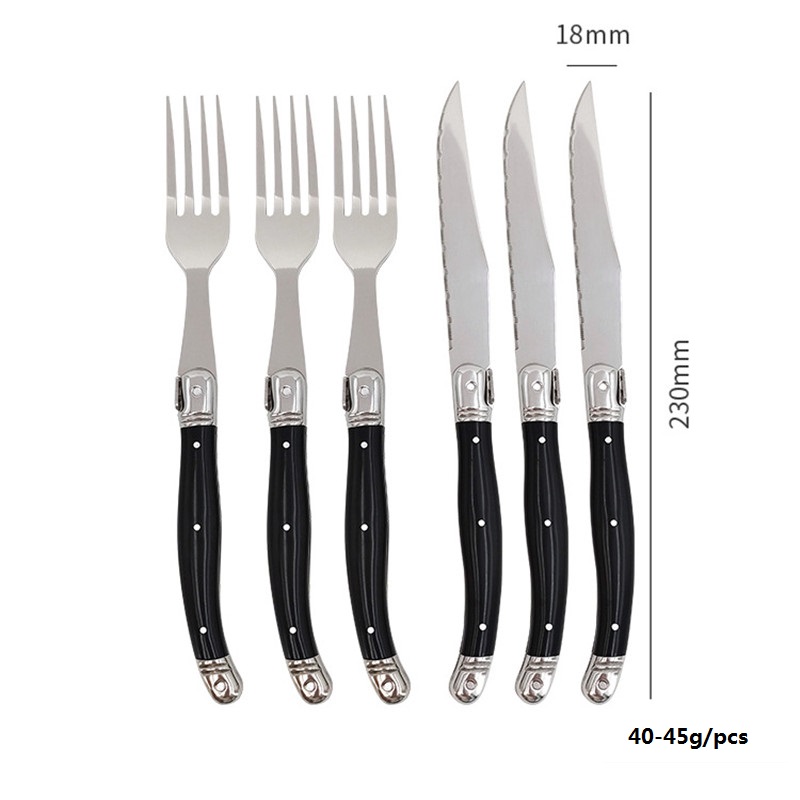 8'' Laguiole Style Black Steak - Commercial Kitchen Knives avis et prix