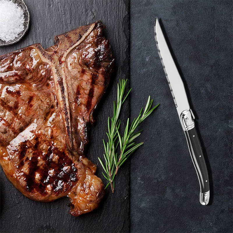 8'' Laguiole Style Black Steak - Commercial Kitchen Knives avis et prix