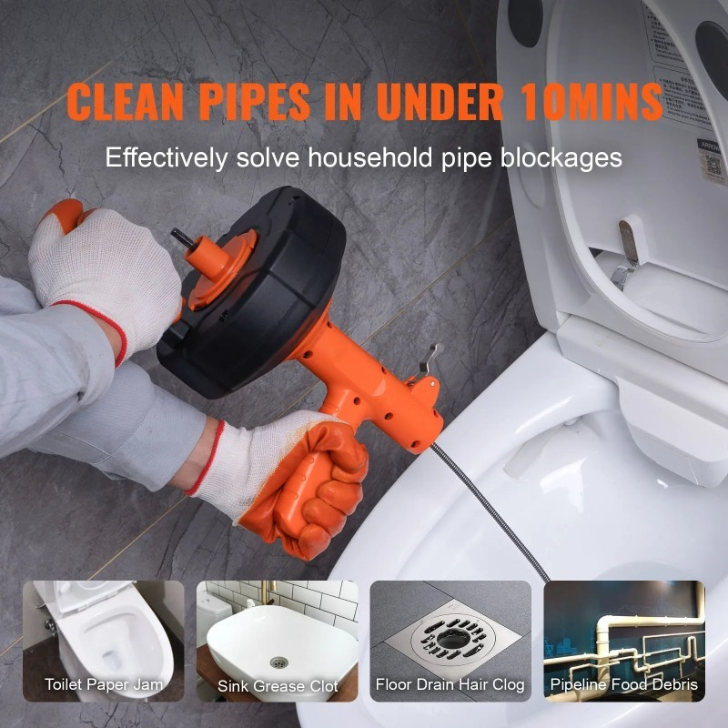 Drain Cleaner Machine 25FT Aut - Commercial Kitchen Manufacturers avis et prix