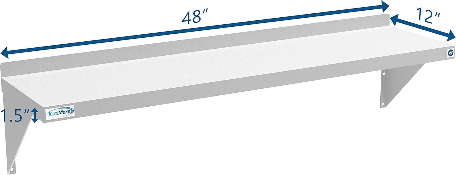 KoolMore NSF Stainless Steel W - Wall Shelf Commercial Kitchen avis et prix