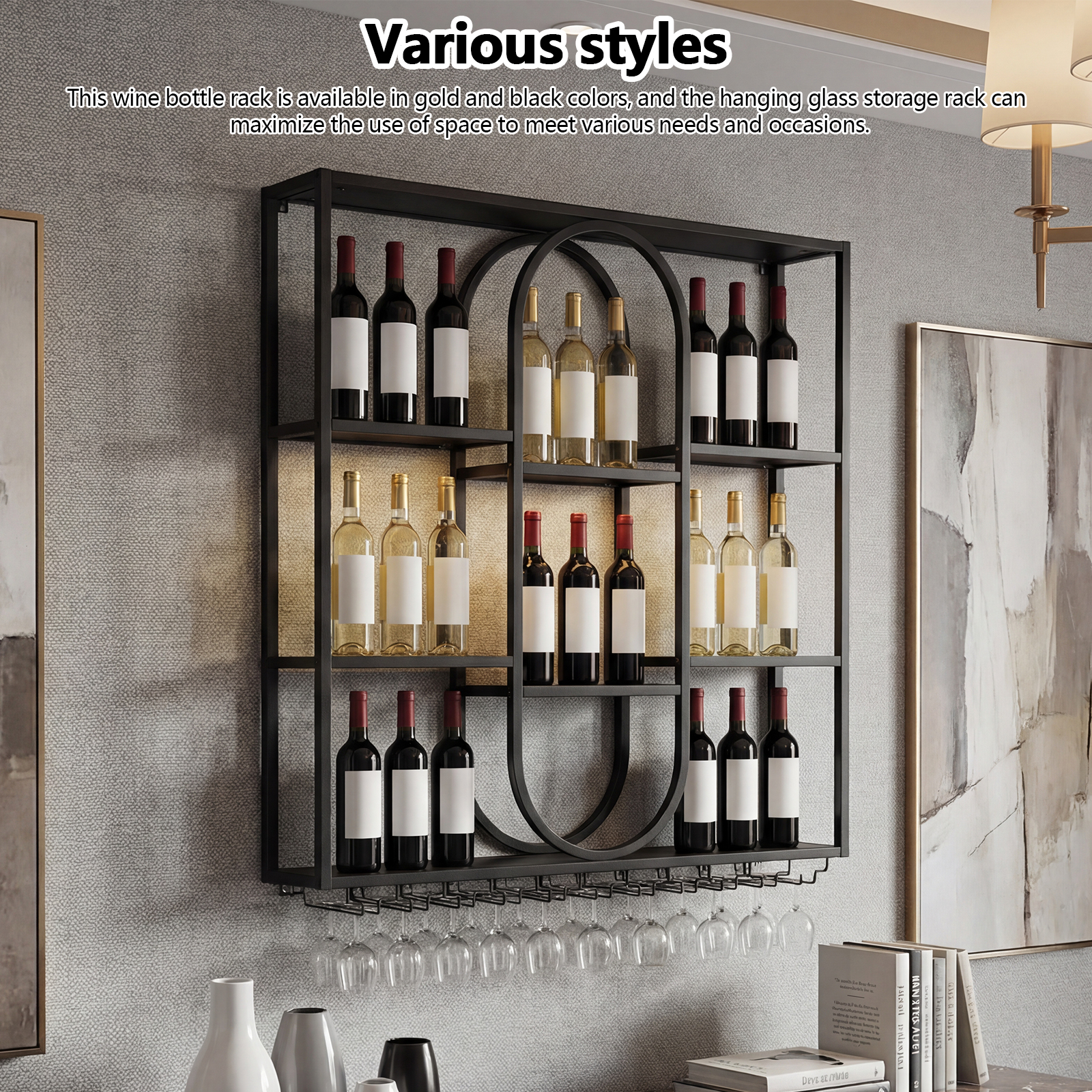 47in 3 Tier Bar Liquor Bottle  - Wall Shelf Commercial Kitchen avis et prix