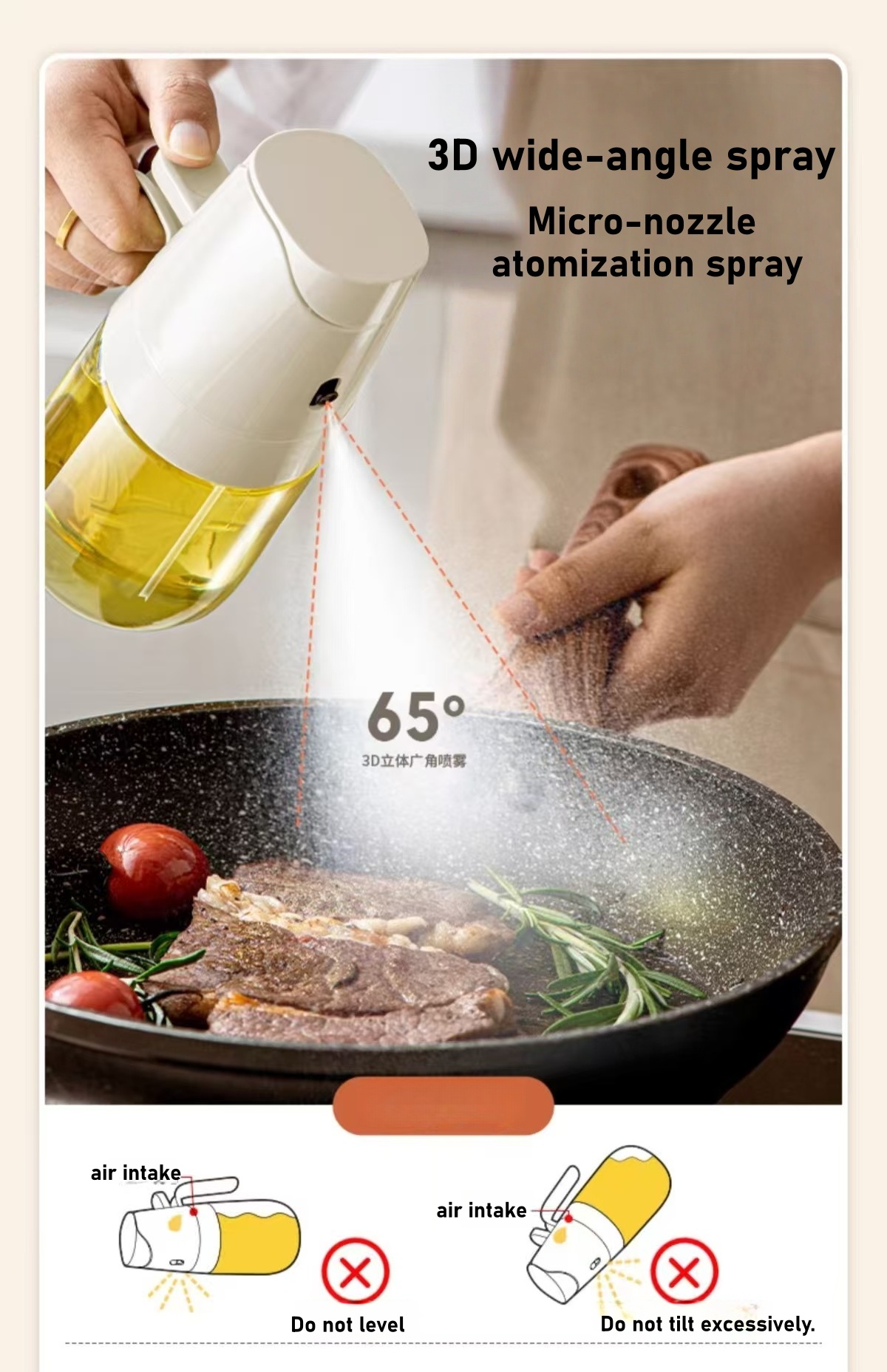 Spray Oil Bottle for Home, Foo - Commercial Kitchen Sprayer avis et prix