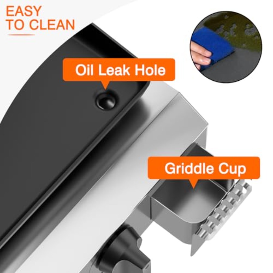 4 Burner Gas Griddle with Lid- - Electric Griddle Flat Top avis et prix
