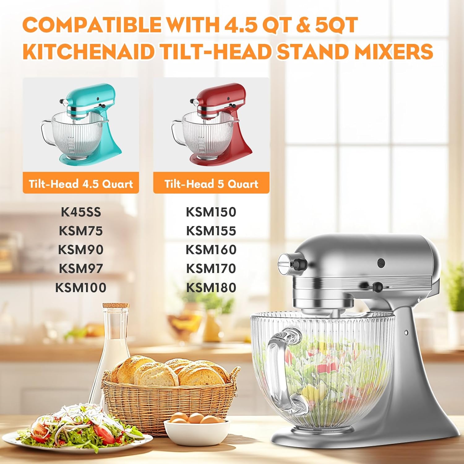 GVODE Glass Bowl for Kitchenai - Commercial Kitchenaid avis et prix