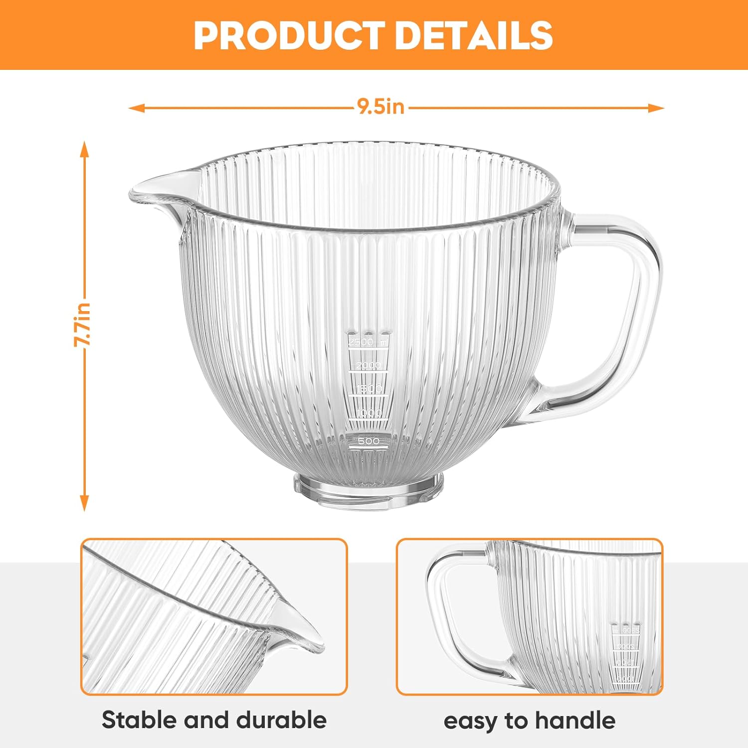 GVODE Glass Bowl for Kitchenai - Commercial Kitchenaid avis et prix