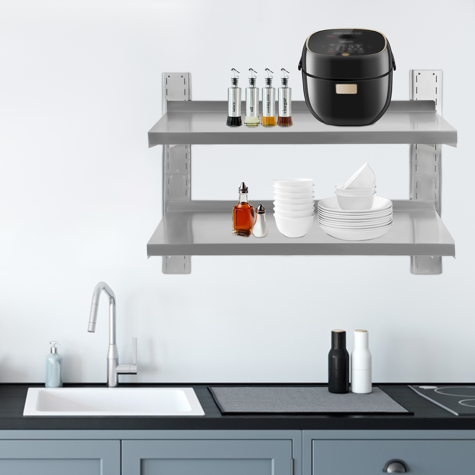 Commercial Stainless Steel Wal - Wall Shelf Commercial Kitchen avis et prix