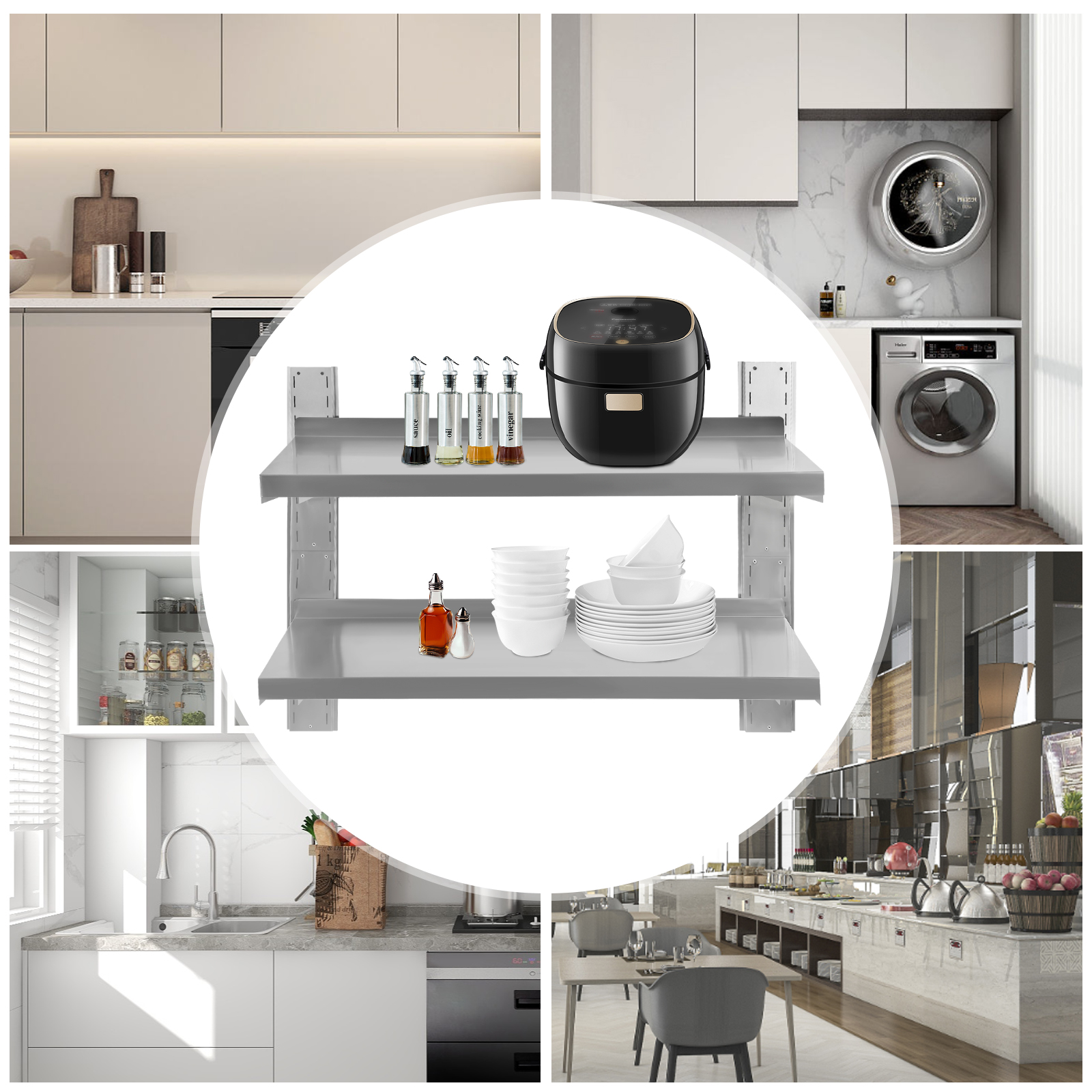 Commercial Stainless Steel Wal - Wall Shelf Commercial Kitchen avis et prix