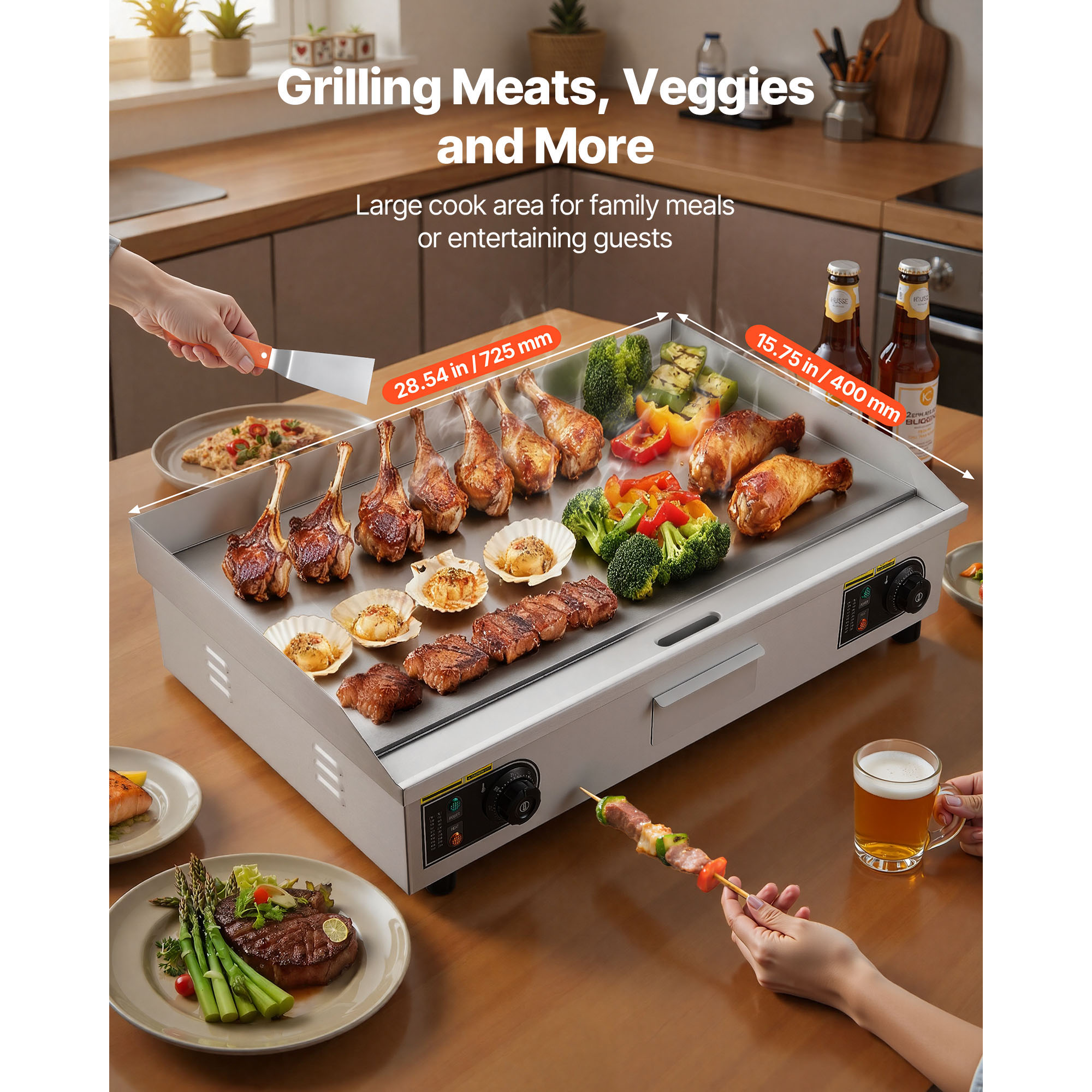 SucceBuy 30inch Commercial Ele - Electric Griddle Flat Top avis et prix