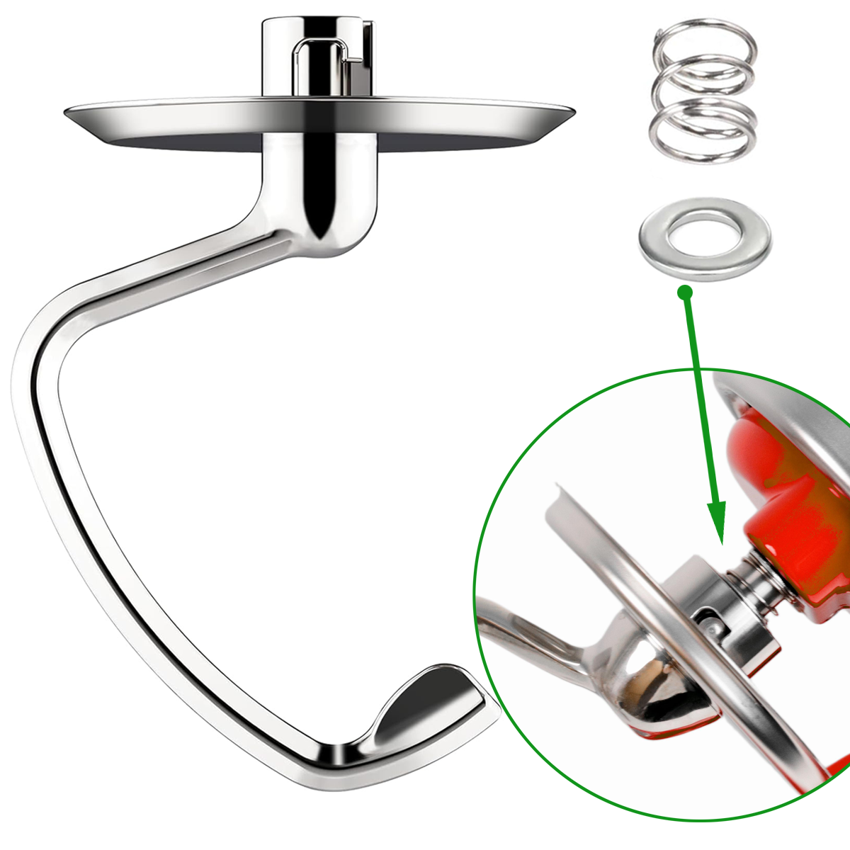 Stainless Steel Dough Hook Wit - Commercial Kitchenaid avis et prix