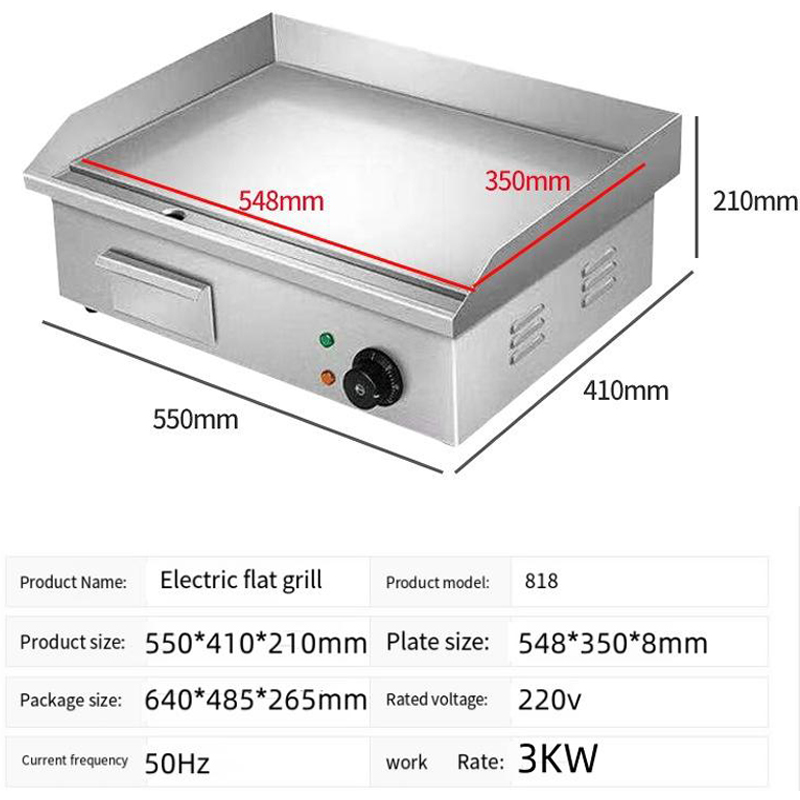 Commercial Electric Teppanyaki - Electric Griddle Flat Top avis et prix