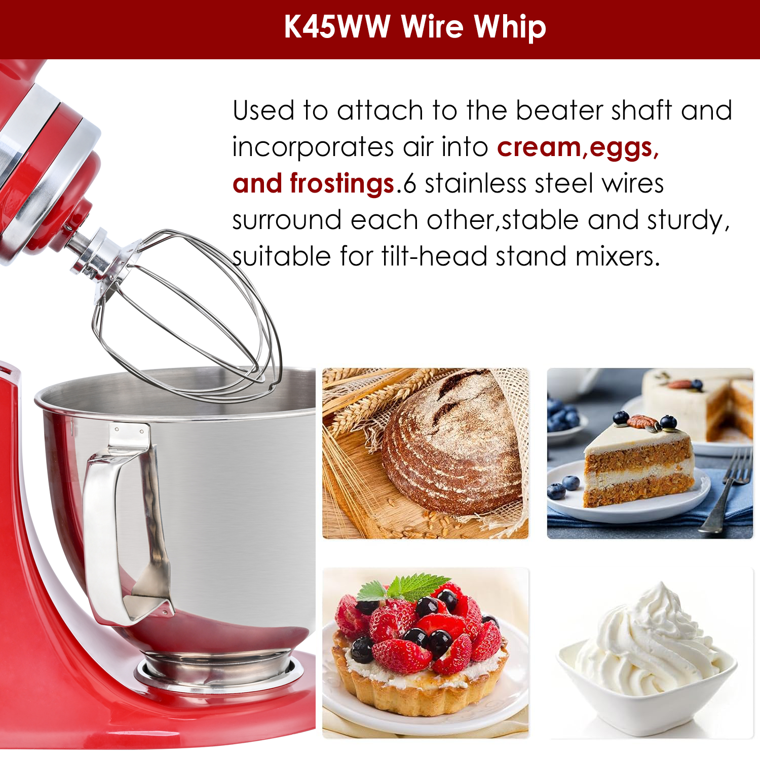 K45WW Steel Wire Whip for Kitc - Commercial Kitchenaid avis et prix