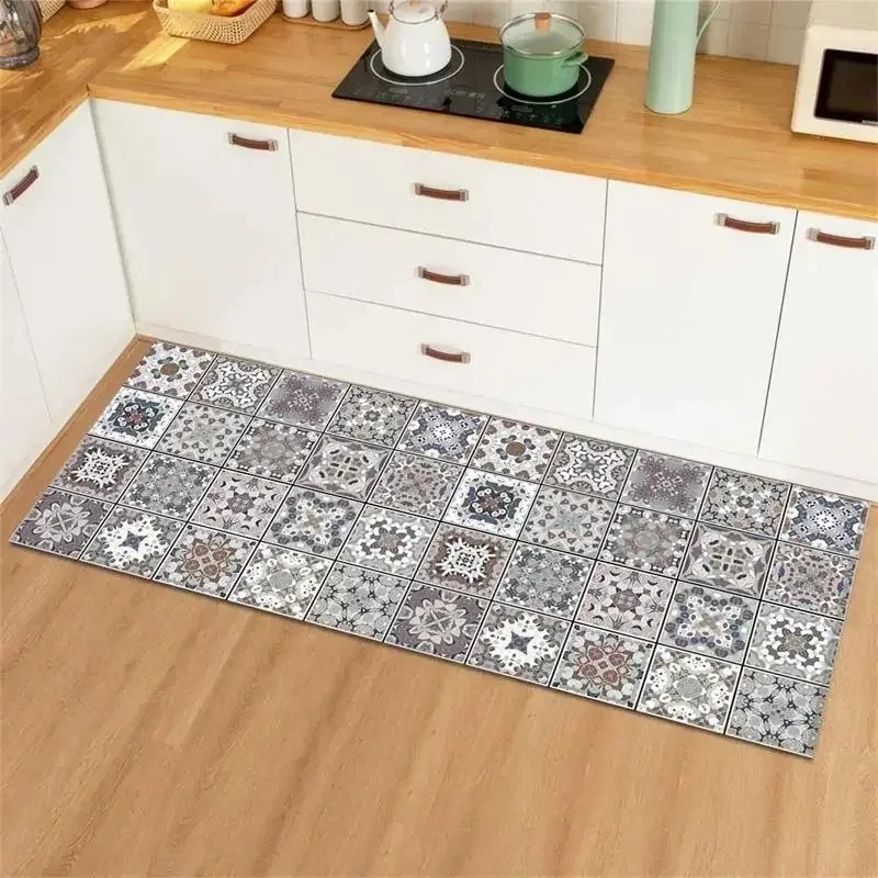 Blue Yellow Vintage Tile Colla - Commercial Kitchen Tile Flooring avis et prix