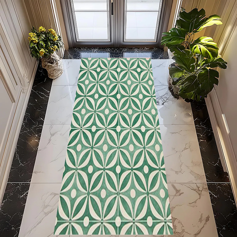 Vintage Green Geometric Tile P - Commercial Kitchen Tile Flooring avis et prix