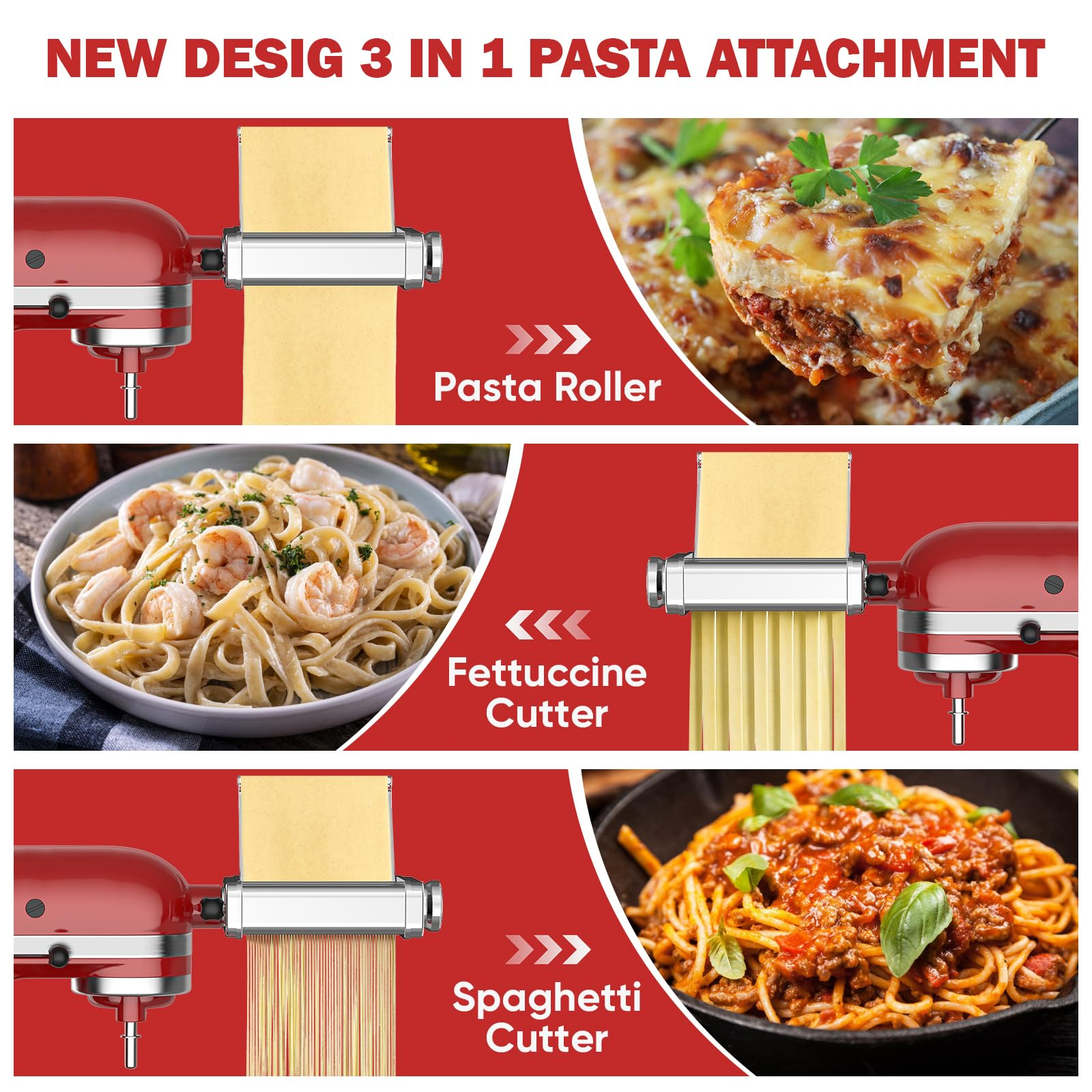 Gvode 3 in 1 Pasta Attachment  - Commercial Kitchenaid avis et prix