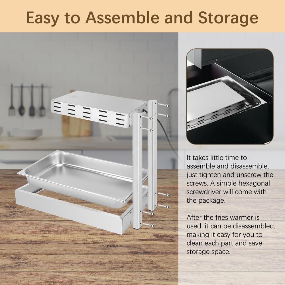 French Fry Warmer, Commercial  - Commercial Kitchen Warmer avis et prix