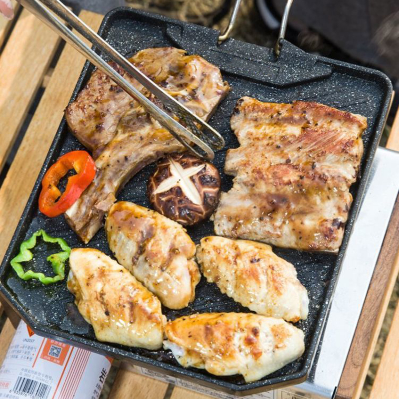 Outdoor camping barbecue pan H - Rotary Bakery Oven avis et prix