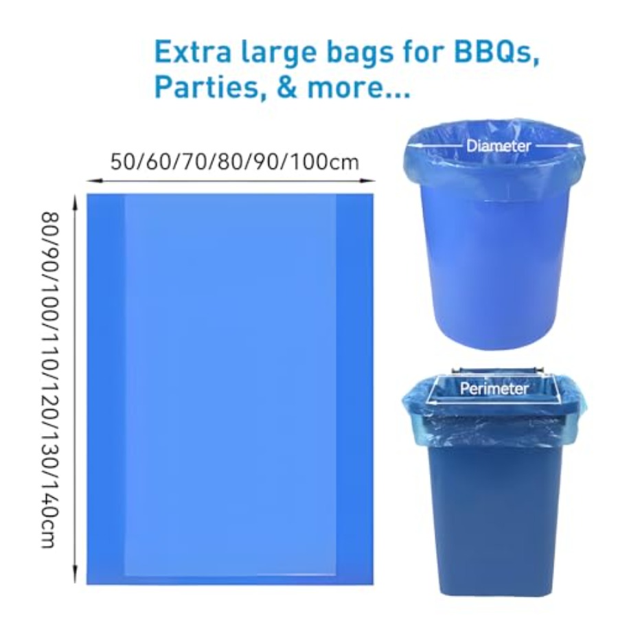 Heavy Duty Trash Bags blue 33- - Commercial Kitchen Contractor avis et prix