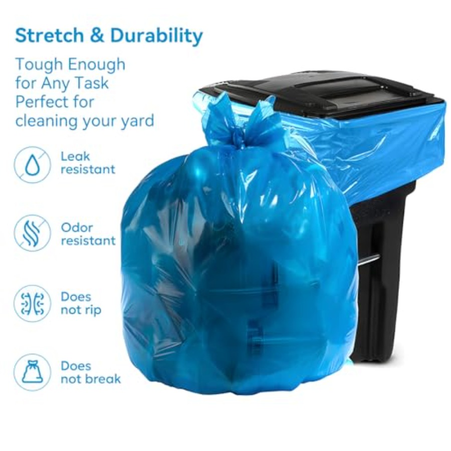 Heavy Duty Trash Bags blue 33- - Commercial Kitchen Contractor avis et prix