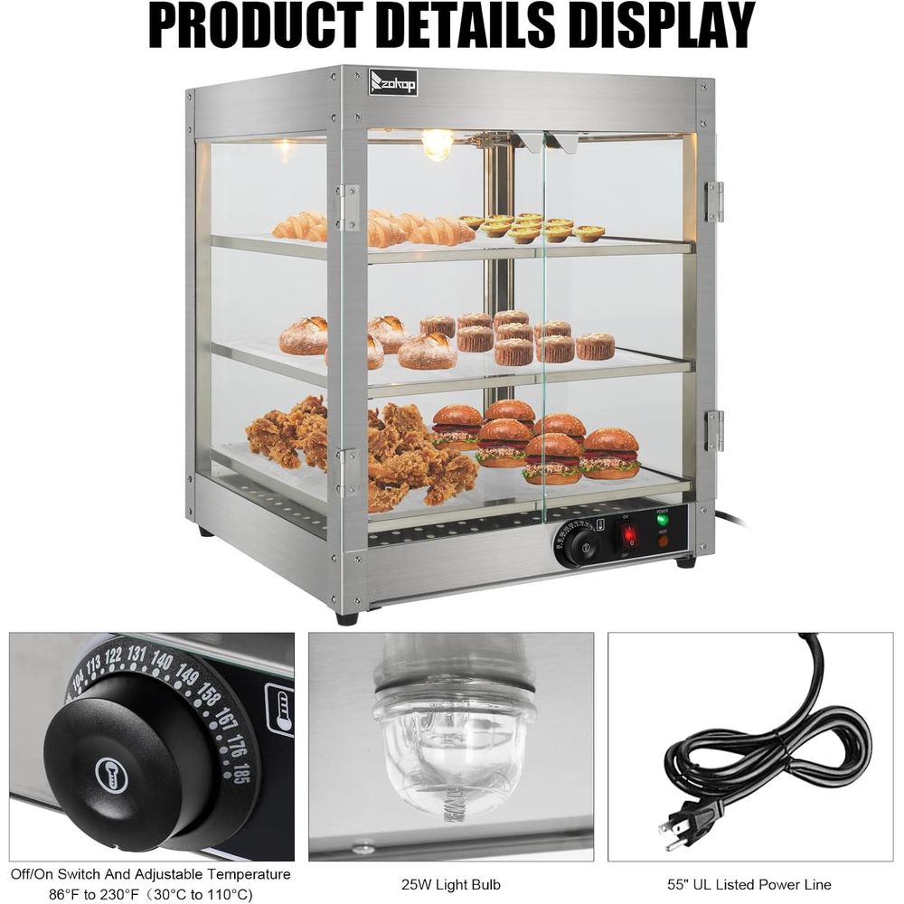 3 Tier Commercial Countertop P - Commercial Kitchen Warmer avis et prix