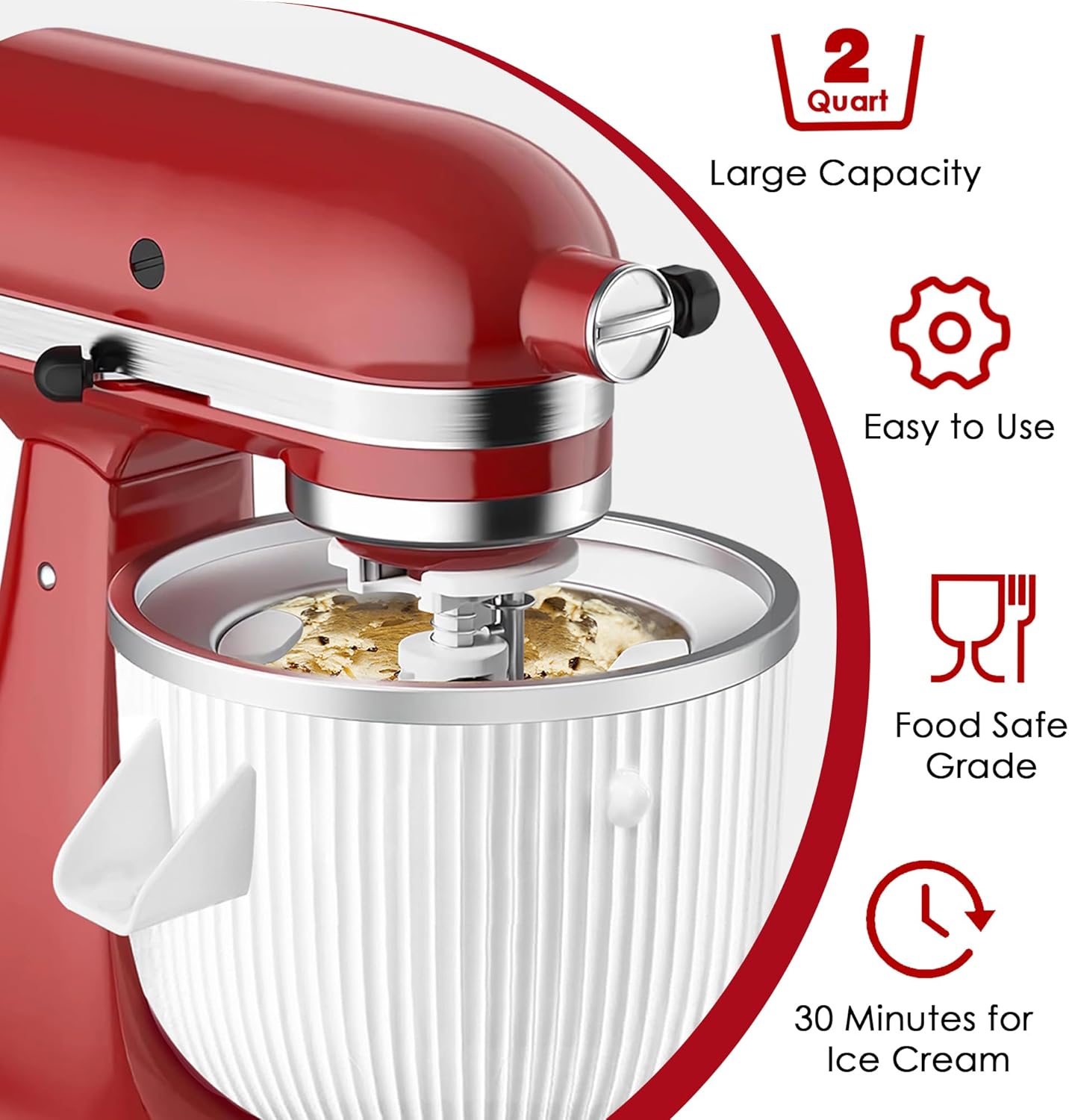 Ice Cream Maker Attachment for - Commercial Kitchenaid avis et prix