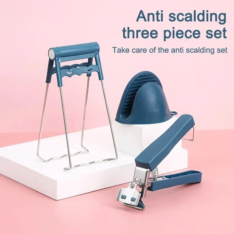 4Pcs Anti-scalding Kitchen Set - Commercial Kitchen Utensil Holder avis et prix