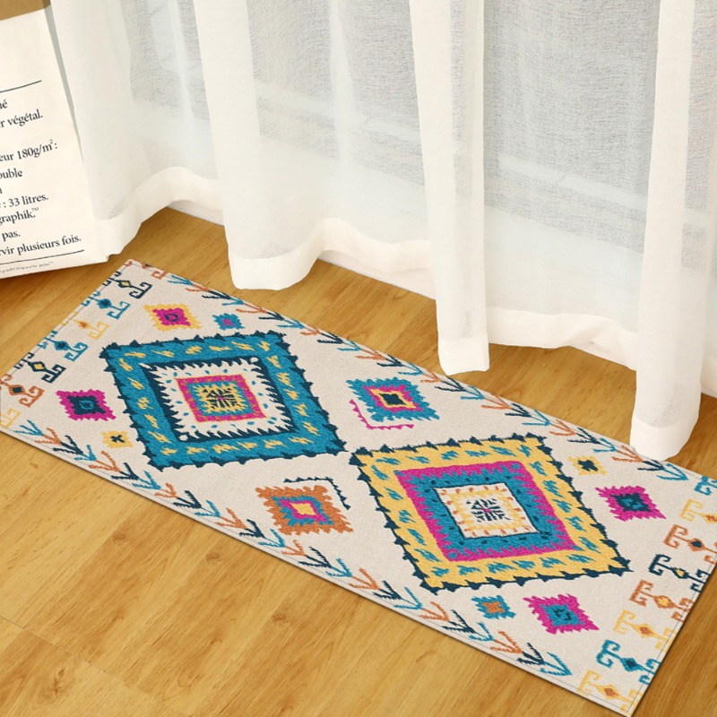Long Rug Mediterranean Blue-Wh - Commercial Kitchen Tile Flooring avis et prix
