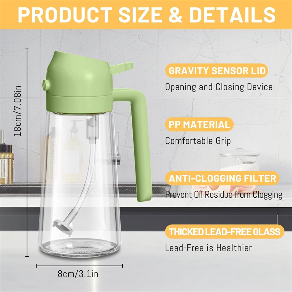 16oz/470ML Glass Oil Dispenser - Commercial Kitchen Sprayer avis et prix